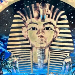 Vintage Tutankhamun Plate by Sue Climpson for Bradford Exchange Egypt Art